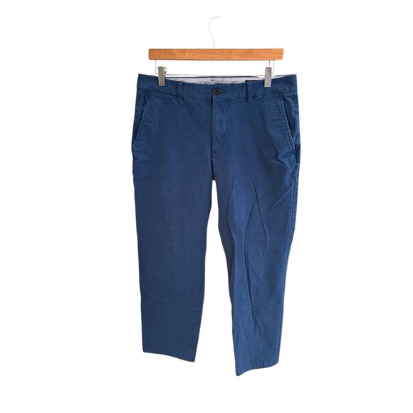 Bonobos Mens Straight Fit Blue Chino Pants 33x30 92% Cotton & 8% Spandex - Picture 1 of 8